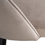 Стул велюровый серо-бежевый Schelde Gray Beige варинант исполнения - 4 | Loft Concept в Омске
