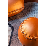 Дизайнерский кожаный пуф в виде бейсбольного мяча Poltronova Joe Ball Pouf варинант исполнения - 6 | Loft Concept в Омске