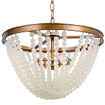 Круглая люстра с подвесками в виде круглых прозрачных бусин Transparent Beads Chandelier варинант исполнения - 1 | Loft Concept в Омске
