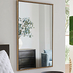 Зеркало прямоугольное в фактурной золотой раме Reflective Fabric варинант исполнения - 6 | Loft Concept в Омске