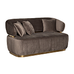 Диван двухместный коричневый Clarisse варинант исполнения - 1 | Loft Concept в Омске