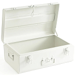 Металлический сундук Metal Chest White варинант исполнения - 2 | Loft Concept в Омске