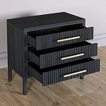 Тумба Primo  с тремя ящиками шпон Черный дуб варинант исполнения - 4 | Loft Concept в Омске