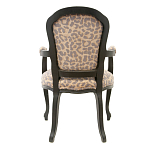 Полукресло с мягкой обивкой из льна на 4-х ножках из массива березы Gladys Armchair варинант исполнения - 2 | Loft Concept в Омске