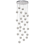 Люстра каскадня с 27-ю прозрачными шарообразными подвесами Bubbles Bocci варинант исполнения - 4 | Loft Concept в Омске