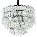 Люстра с хрустальными подвесками в виде капель Antoine Crystal Drops Chrome Chandelier 9 варинант исполнения - 1 | Loft Concept в Омске