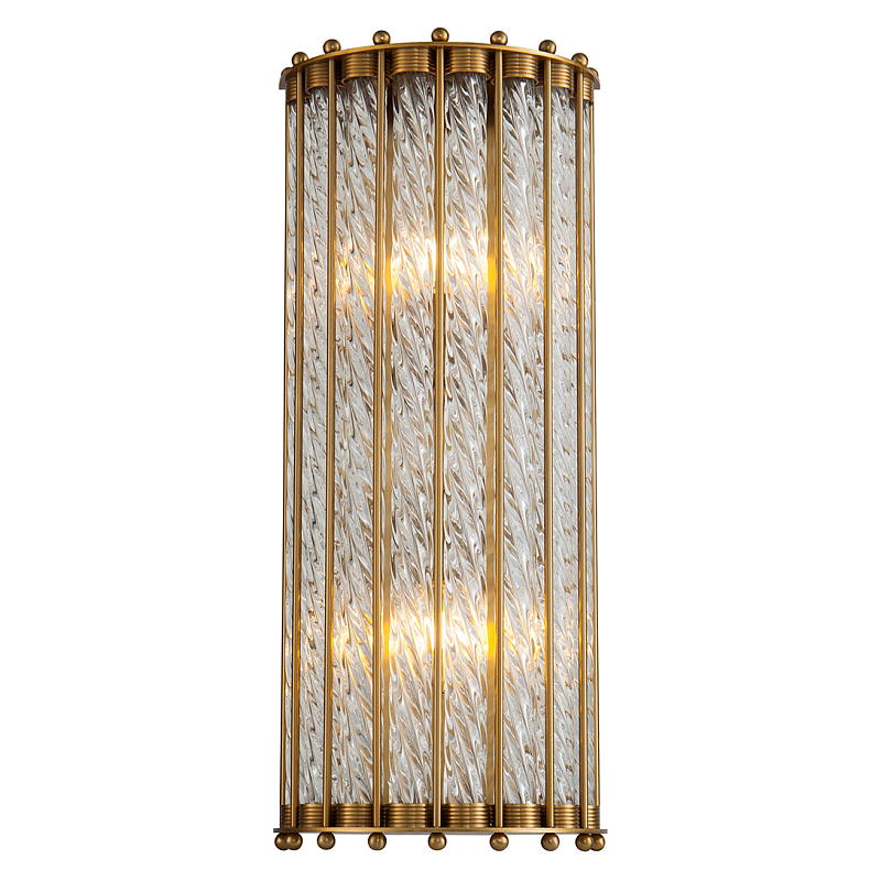 Бра Lantern Tiziano Brass Sconces Прозрачное Стекло Латунь Бра Lantern Tiziano Brass Sconces Прозрачное Стекло Латунь в Омске | Loft Concept