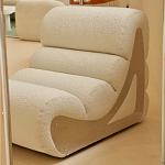 Кресло мягкое без подлкотников White Sheepskin Armchair варинант исполнения - 1 | Loft Concept в Омске