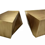 Комплект из 2-х дизайнерский журнальных столов геометрической формы Ribefyk варинант исполнения - 1 | Loft Concept в Омске