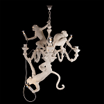Люстра с тремя фигурами обезьян с лампочками в руках белого цвета Hanging Monkey варинант исполнения - 2 | Loft Concept в Омске