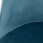 Барный стул вращающийся со спинкой Синий Велюр Vendramin Chair варинант исполнения - 4 | Loft Concept в Омске