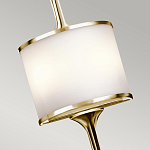 Бра вертикальное с белым полукруглым плафоном и длинным стержнем L Kichler варинант исполнения - 8 | Loft Concept в Омске