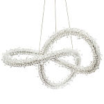 Фигурная люстра с хрустальным декором Gilbertine Crystal Curly Ring Chandelier варинант исполнения - 1 | Loft Concept в Омске