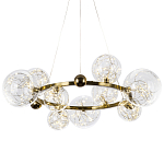 Дизайнерская кольцевая люстра с гирляндой внутри стеклянных плафонов Iona Garland Chandelier 9 варинант исполнения - 1 | Loft Concept в Омске