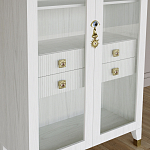 Дизайнерский шкаф витрина Elsa Dreams White с 4-мя ящиками варинант исполнения - 4 | Loft Concept в Омске