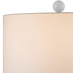 Настольная лампа белая с тканевым абажуром в форме цилиндра Morphing варинант исполнения - 2 | Loft Concept в Омске