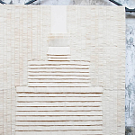 Большое Панно Абстракция белые нити Huipil Wall Hanging варинант исполнения - 3 | Loft Concept в Омске