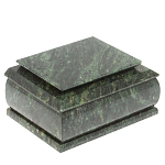 Шкатулка с зеркалом из натурального камня змеевик Stone Casket варинант исполнения - 1 | Loft Concept в Омске