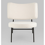 Мини-кресло District Lounge букле белый варинант исполнения - 4 | Loft Concept в Омске