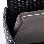 Обеденный комплект из искуственного ротанга Vintara черный варинант исполнения - 4 | Loft Concept в Омске