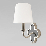 Бра с белым текстильным абажуром и фигурным основанием с зеркальной вставкой Vitorino варинант исполнения - 20 | Loft Concept в Омске