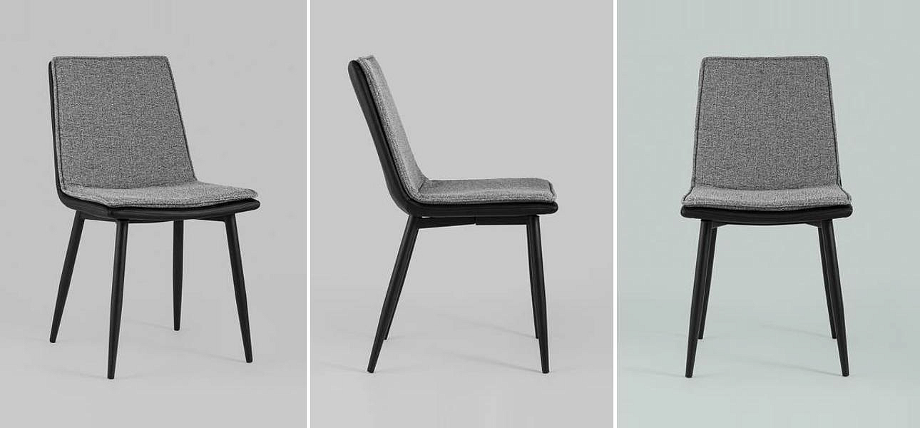 Стул Melissa Chair Серая Рогожка Стул Melissa Chair Серая Рогожка - Loft-Concept в Омске