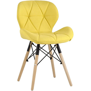 Стул Jeroen Chair Рогожка Желтый Цвет