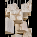 Люстра подвесная с квадратными плафонами из натурального камня Glowing Spheres варинант исполнения - 4 | Loft Concept в Омске