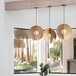 Подвесной светильник в форме золотых дисков Minimalist Lighting Fixture варинант исполнения - 4 | Loft Concept в Омске