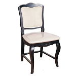 Стул из массива березы с мягким сиденьем без подлокотников в стиле прованс Vintage варинант исполнения - 1 | Loft Concept в Омске