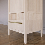 Узкий Шкаф Primo с 2 выдвижными ящиками Светлый дуб варинант исполнения - 4 | Loft Concept в Омске