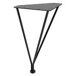 Стол журнальный c коричневой круглой столешницей на четырех металлических ножках Charm Coffee Table варинант исполнения - 3 | Loft Concept в Омске