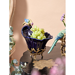 Чаша темно-синего цвета из фарфора с разноцветной птичкой Eden Garden porcelain and bronze варинант исполнения - 14 | Loft Concept в Омске