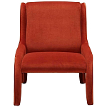 Дизайнерское кресло оранжевое в мягкой велюровой обивке Granger Armchair Orange варинант исполнения - 3 | Loft Concept в Омске