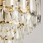 Люстра многоярусная с овальными прозрачными подвесками 36 см Harmonica варинант исполнения - 4 | Loft Concept в Омске