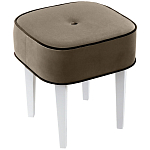Квадратный мягкий пуф на белых ножках Winton Pouf Square варинант исполнения - 3 | Loft Concept в Омске