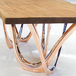 Обеденный стол прямоугольный с фигурными ножками G-table варинант исполнения - 3 | Loft Concept в Омске