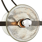 Люстра круглая с литыми стеклянными дисками Olympe Glass Chandelier варинант исполнения - 2 | Loft Concept в Омске