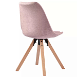 Стул мягкий с высокой спинкой на деревянных ножках Chair Dusty Pink варинант исполнения - 3 | Loft Concept в Омске