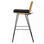 Стул барный с ротанговым плетением Half Bar Chair with Wicker без подлокотников варинант исполнения - 2 | Loft Concept в Омске