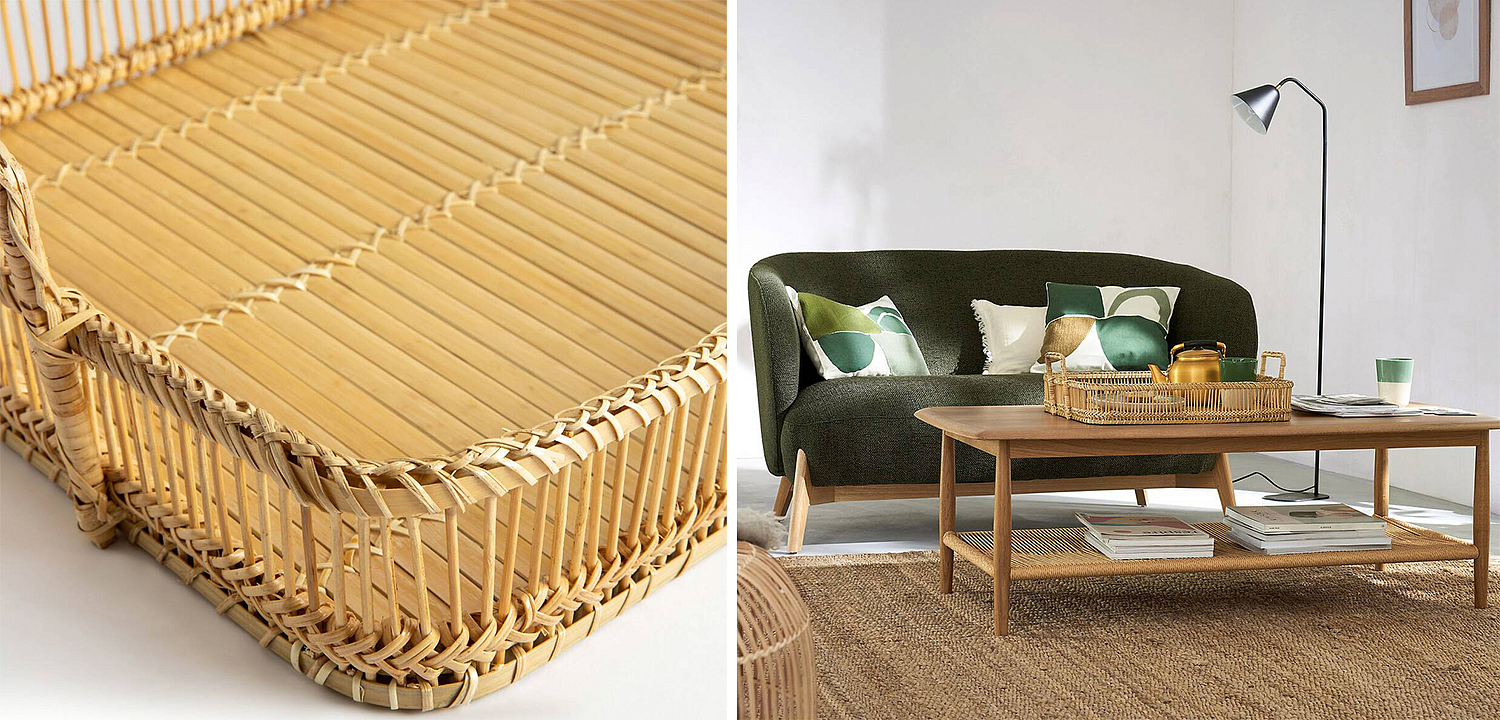 Поднос Wicker Bamboo Rattan Поднос Wicker Bamboo Rattan - Loft-Concept в Омске