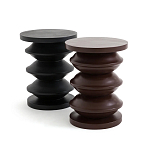 Фигурный приставной столик бордового цвета  AMORPHOUS варинант исполнения - 2 | Loft Concept в Омске