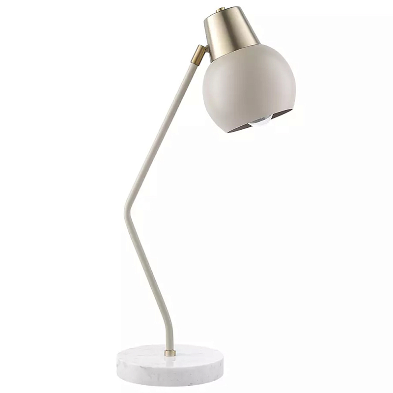 Настольная лампа с регулируемым плафоном Adjustable Lamp Бежевый Сливовый в Омске | Loft Concept 