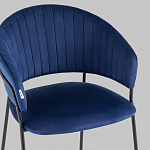 Стул в велюре синего цвета Horizon варинант исполнения - 7 | Loft Concept в Омске