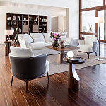 Приставной столик из массива дерева Walnut варинант исполнения - 9 | Loft Concept в Омске