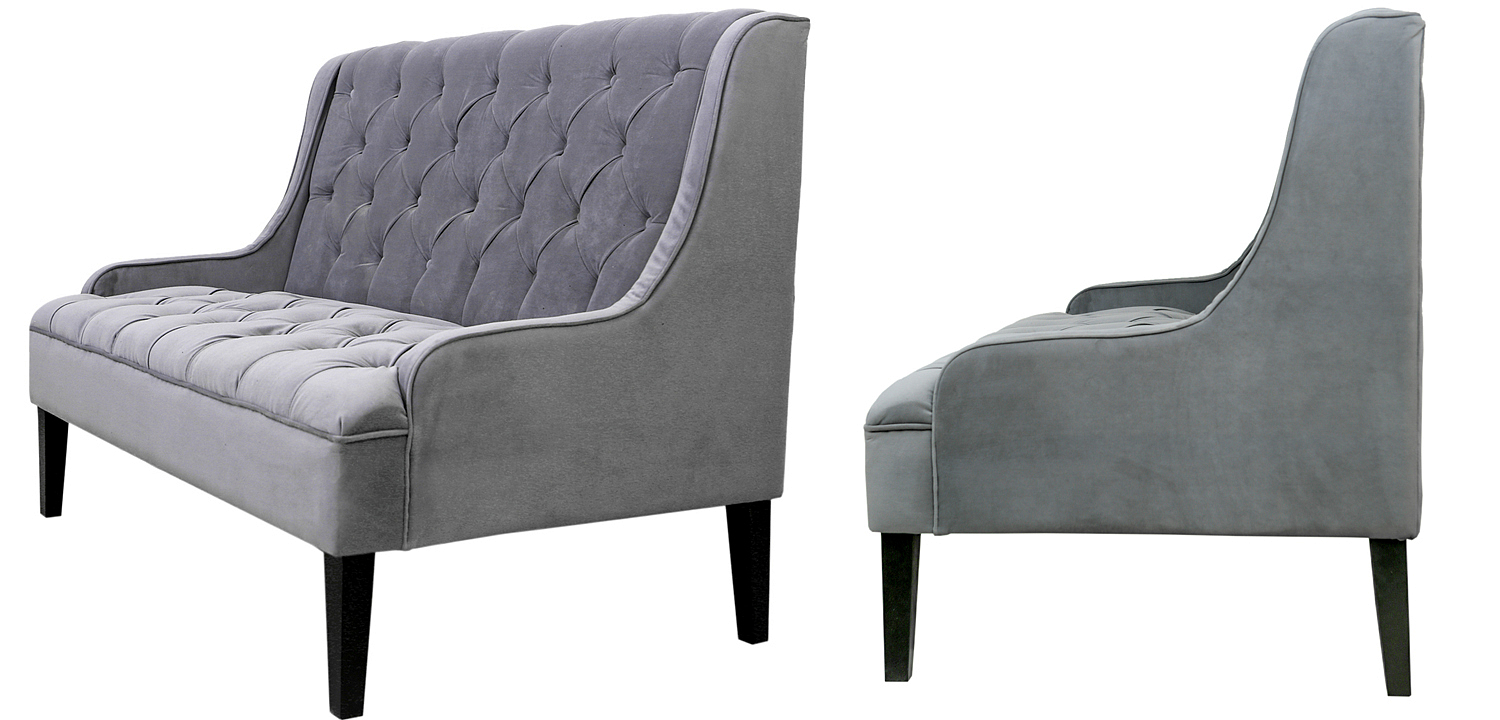 Диван Folket Sofa velour gray Диван Folket Sofa velour gray - Loft-Concept в Омске