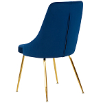 Стул в темно-синей велюровой обивке Ward Dark Blue Velour Chair варинант исполнения - 4 | Loft Concept в Омске