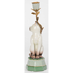 Подсвечник в виде кошки из фарфора с бронзовыми элементами Paradise Cat варинант исполнения - 3 | Loft Concept в Омске