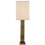 Настольная лампа с корпусом в форме кольца и прямоугольным абажуром French Ring варинант исполнения - 4 | Loft Concept в Омске