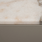 Тумба под телевизор серая с мраморной столешницей Uniqueness Marble варинант исполнения - 6 | Loft Concept в Омске